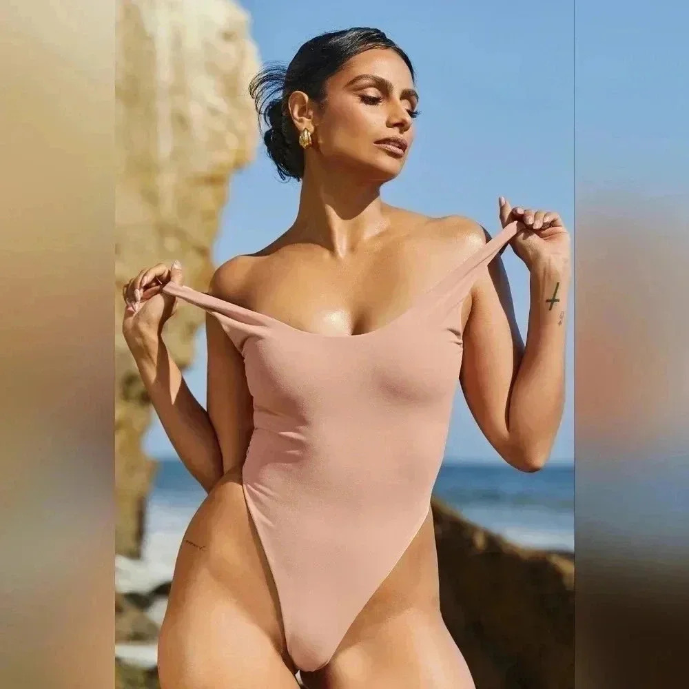 ELLE REVE Peace Bodysuit - Mauve/Light Nude